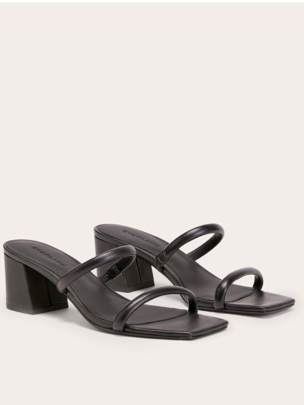 Everlane Shoes 6.5 Double Strap Black